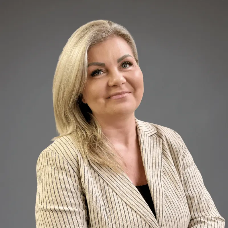 Zdjęcie przedstawiające Małgorzatę Rodziewicz-Wójcik, agenta firmy inwestycyjnej CERES Dom Inwestycyjny.