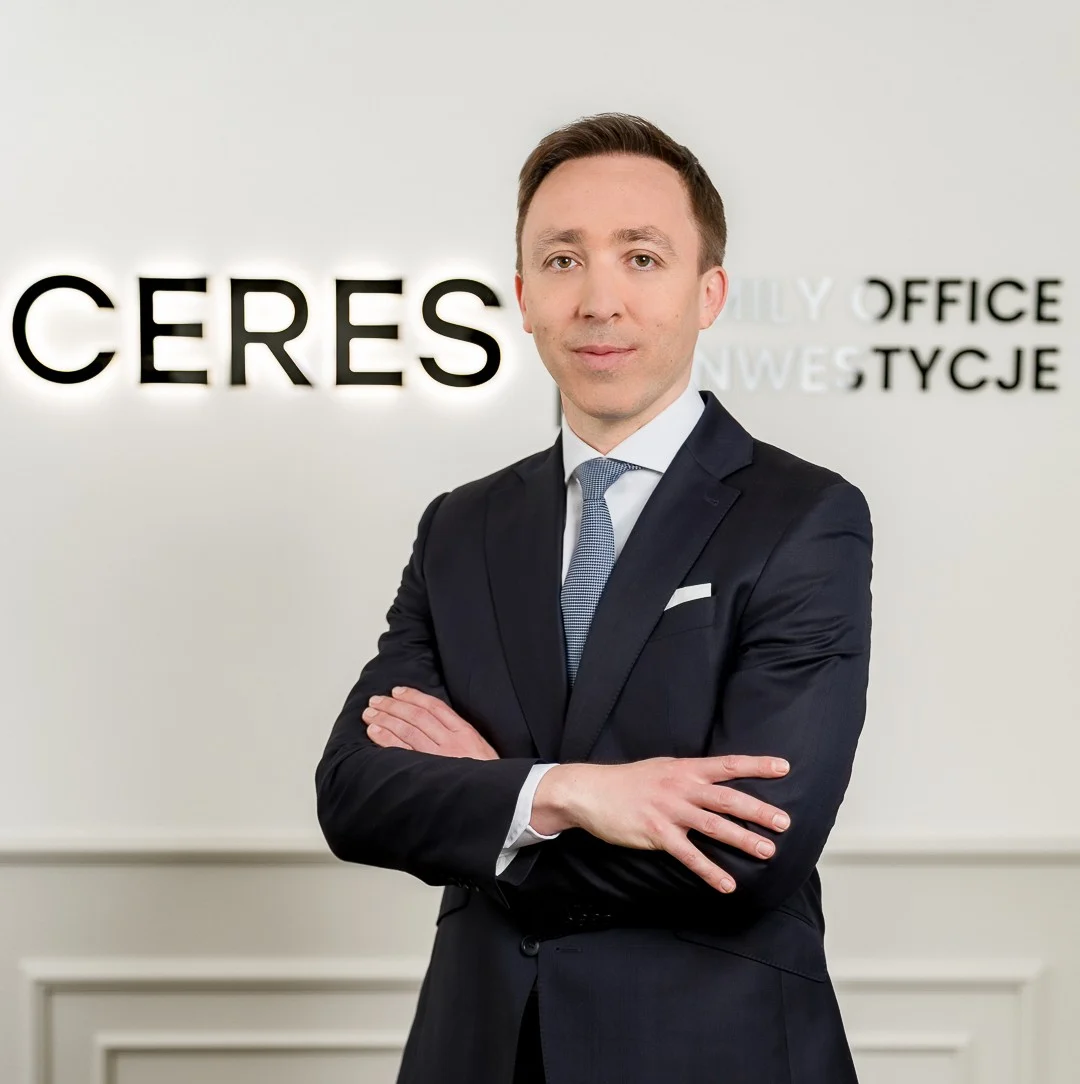 Na zdjęciu Michał Parkowski, Prezes Zarządu CERES Dom Inwestycyjny oraz CERES Family Office